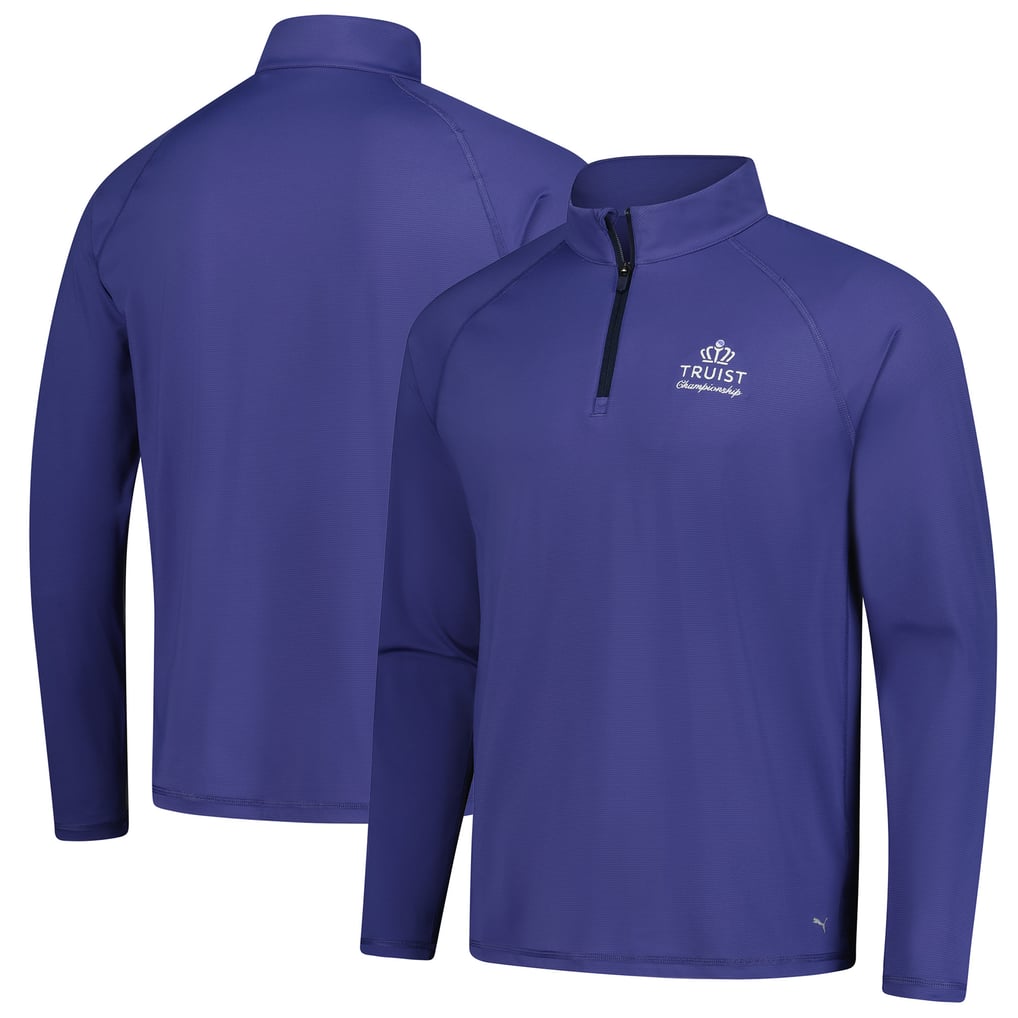  Truist Championship Puma You-V Raglan Quarter-Zip Pullover - Blue